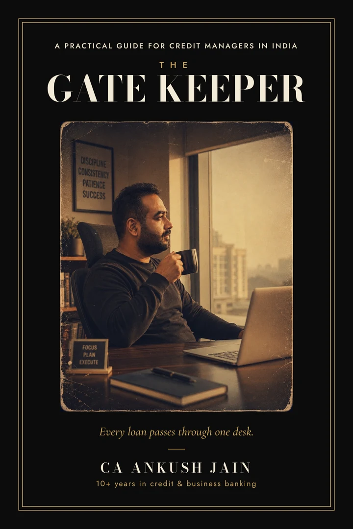 Cover of The Gate Keeper, a practical guide for credit managers in India, by CA Ankush Jain
